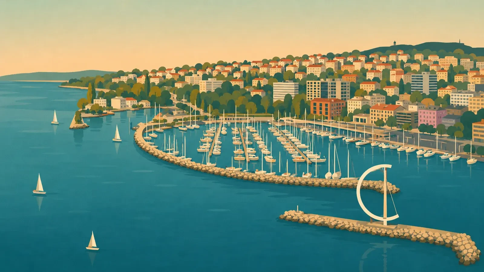 Illustration du lac Léman