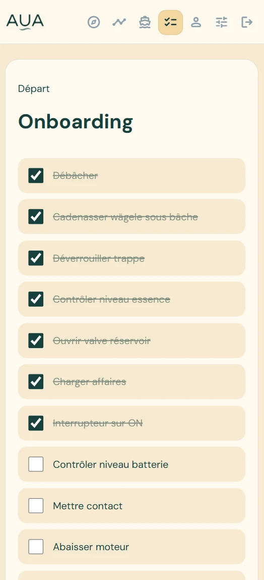 Checklist AUA